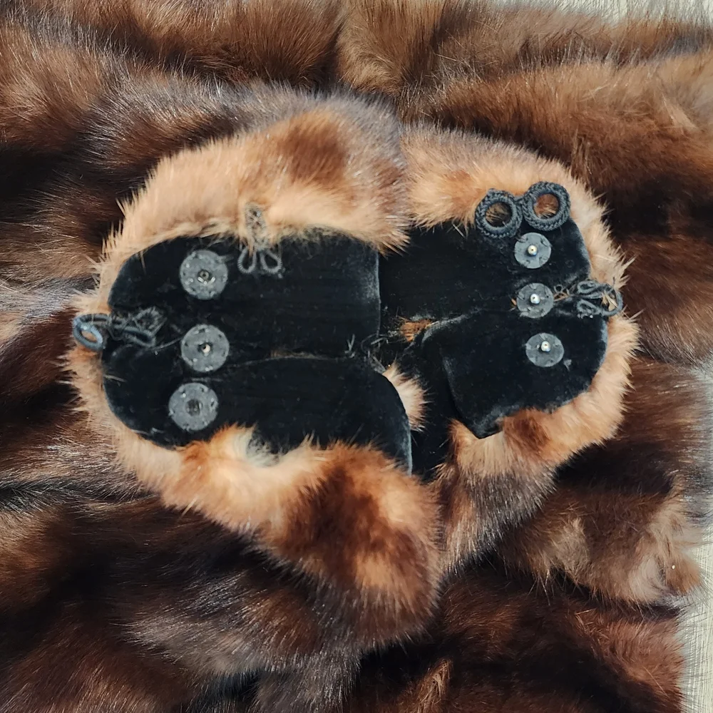Vintage Brown Mink Fur Stole Wrap - Picture 6 of 6